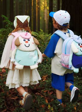 VABC可爱儿童背包女孩男童卡通双肩包宝宝幼儿园书包轻便外出包