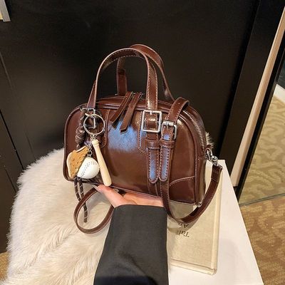 2025新款高颜值时尚百搭单肩包复古大容量轻便通勤斜挎包手提包