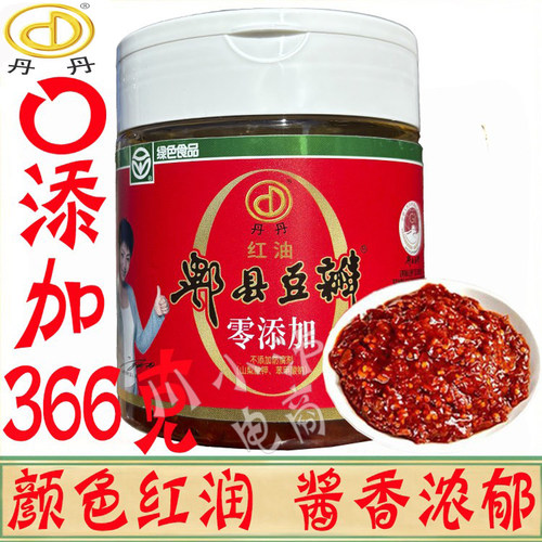 丹丹0零添加红油郫县豆瓣酱366g