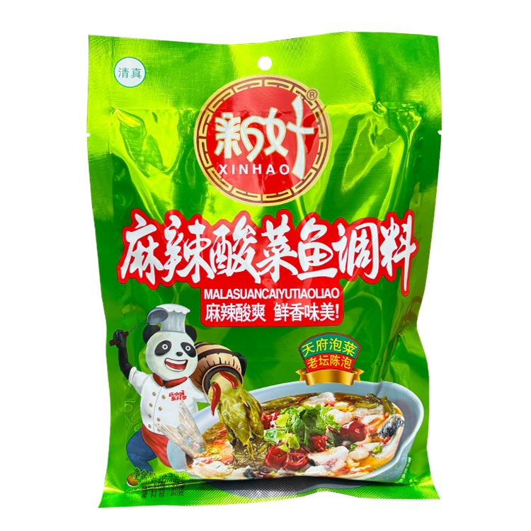 整箱新好麻辣酸菜鱼调料430g*40袋 清真四川麻辣酸爽老坛泡青菜
