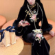2026秋冬新款 旗袍女锦上添花 旗袍高级重磅刺绣富贵连衣裙黑色长袖