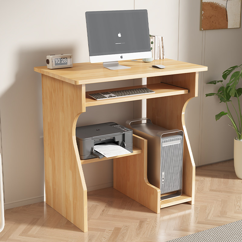实木书桌台式电脑桌卧室家用转角带抽屉学生学习写字桌简易办公桌
