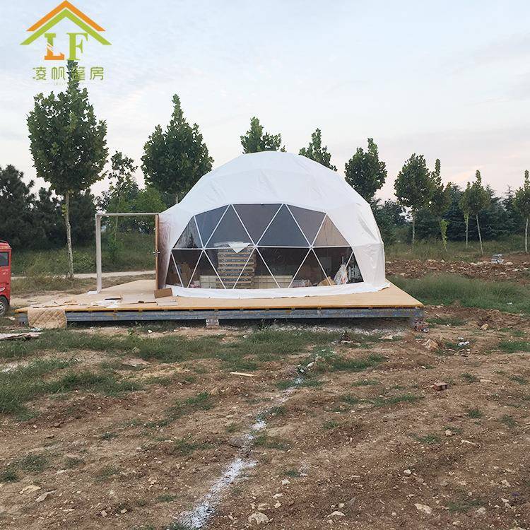 新款景区酒店住宿直径6米星空帐篷防晒隔热民宿帐篷球形帐篷