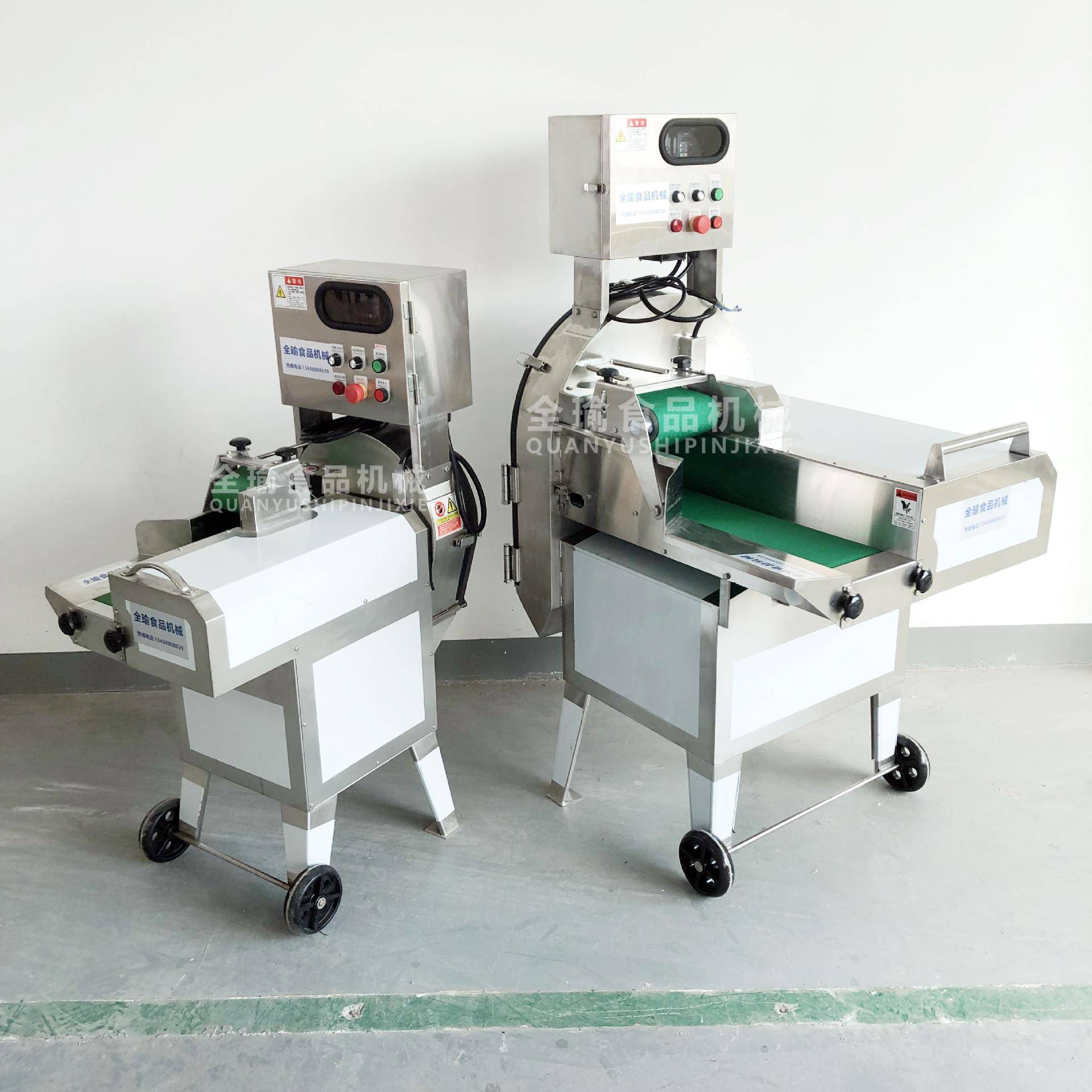 食堂酒店厨房自动大葱切段机小香葱切丁机芹菜切割机韭菜切粒葱花