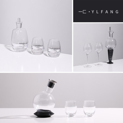 一匚酒具人工吹制水晶玻璃杯
