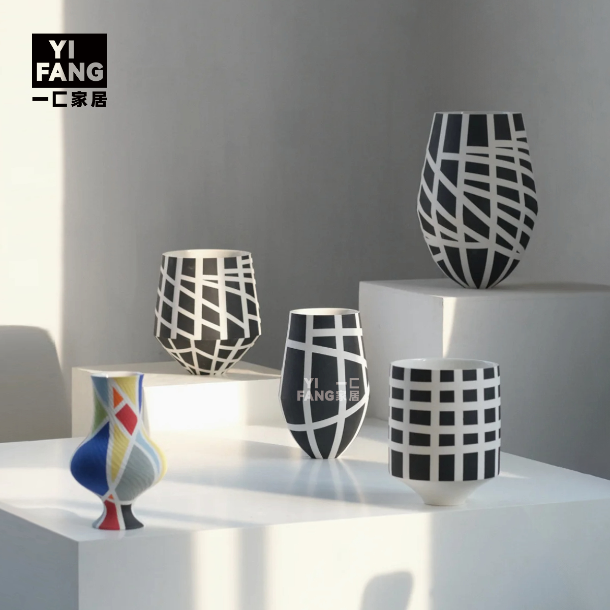 陶瓷花瓶家居样板房软装饰品