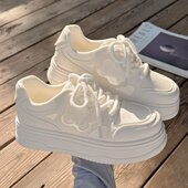 子女百搭chic配裙子运动板鞋 春夏小白鞋 厚底休闲鞋 女鞋 女2025新款