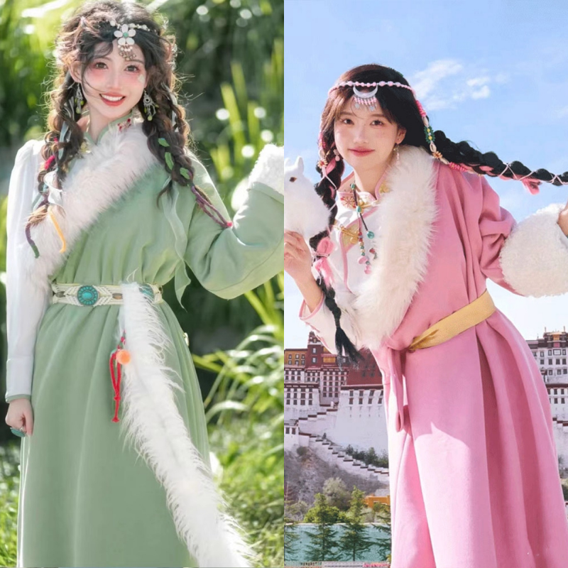 2025藏族舞蹈服全套艺考舞蹈长袖