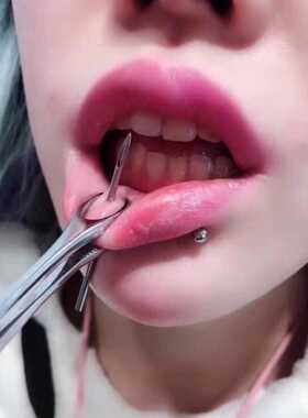 戏灵基础款钛钢防过敏欧美舌钉长耳针舌钉舌丁乳钉G23穿刺性感环