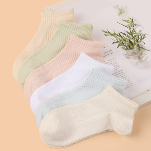 女春夏运动缓震吸汗抗菌短袜