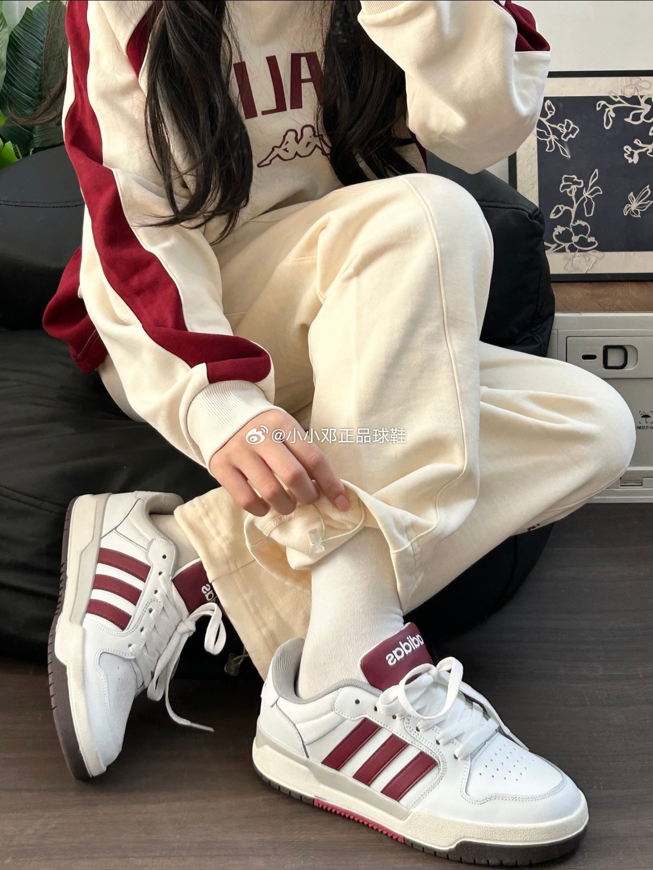 Adidas ENTRAP 阿迪达斯男女同款复古白红色校园风低帮板鞋FW3462