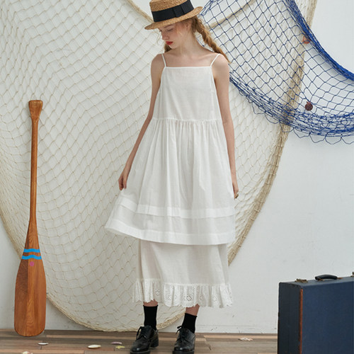 原创设计师百搭吊带裙