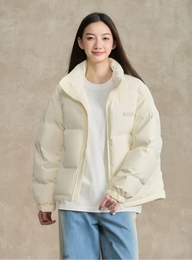 BONELESS美式面包服男款冬季90白鸭绒羽绒服品牌字母印花超保暖