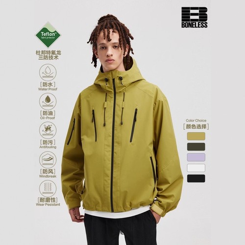 新款杜邦三防连帽冲锋衣外套