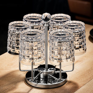 轻奢高档水晶玻璃威士忌杯套装创意家用水杯高颜值白兰地洋酒杯子