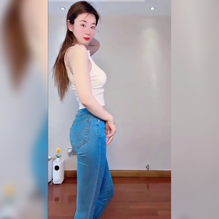 时尚低腰牛仔裤铅笔裤常规版型修身显瘦展现个性魅力的牛仔裤