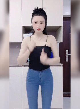 时尚低腰修身铅笔牛仔裤