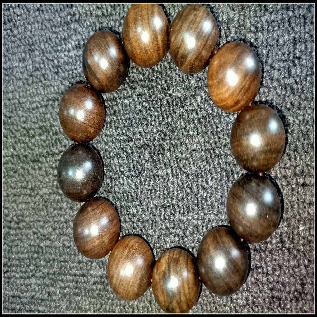 沉香2.0手串真品老料虎斑纹沉香木佛珠手链檀木手串男款盘玩念珠