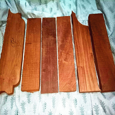 酸枝红木料 缅甸花梨大果紫檀 板块料家具边角料DIY雕刻厚3CM4斤