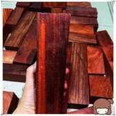 赞比亚血檀紫檀红檀红木练手料雕刻料 DIY珠子发簪刀柄料原木檀香