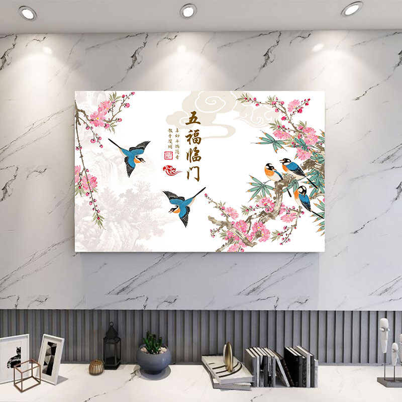 新中式加厚全包电视机防尘罩