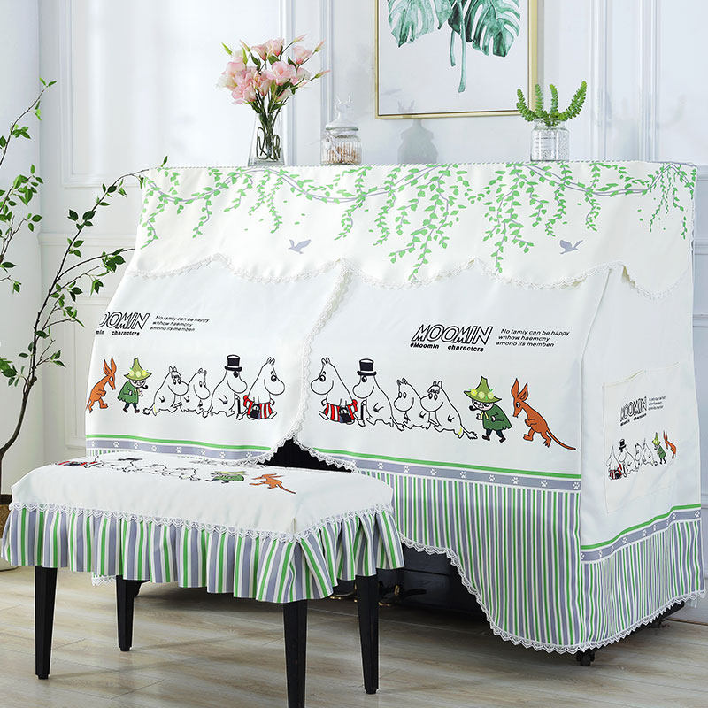 全包钢琴防尘罩全罩新款北欧风钢琴套钢琴凳罩钢琴盖布