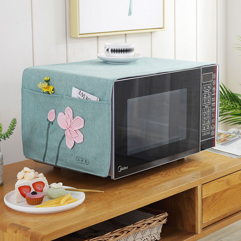微波炉罩套盖巾加厚布艺全包防尘盖布防水防油罩通用烤箱罩套新款