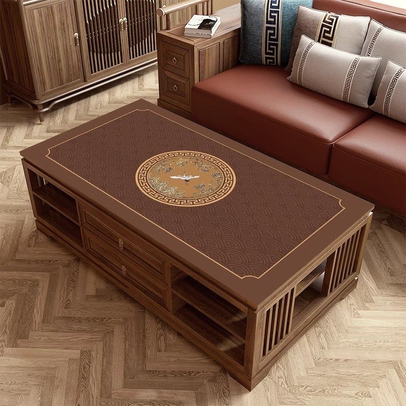 新中式茶几桌垫防水防油桌布轻奢高级感餐桌垫茶几桌面保护垫新款,居家布艺,桌布,淘宝优惠券,粉丝福利购,淘宝优惠卷