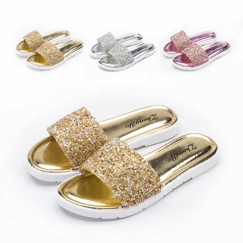 Pantoufles enfants en autre pour été - semelle caoutchouc antidérapant - Ref 986370 Image 3