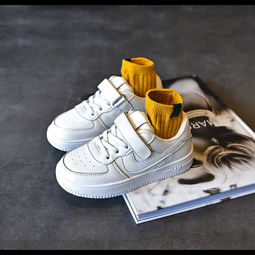 Air jordan, детская белая обувь, белые кроссовки для мальчиков, спортивная обувь, из натуральной кожи