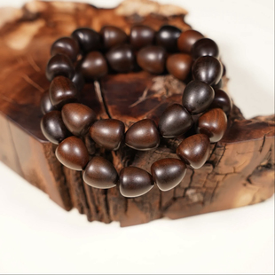 龙虎山【龙鳞 手串】雷击枣木芯桃木 老型珠枣木手串手工艺可盘玩