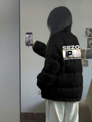 百搭夹棉厚外套小个子面包服