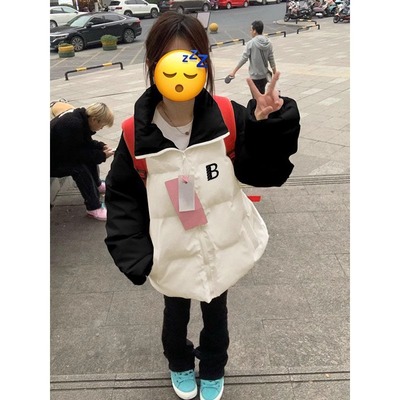 小众立领羽绒棉服女2024