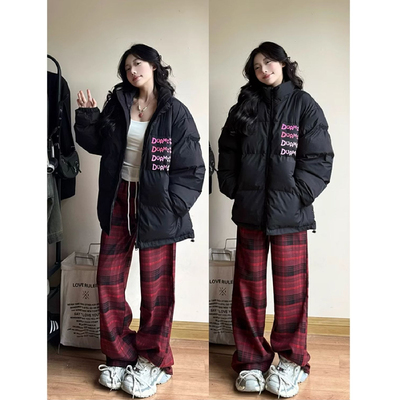 韩系加厚设计感小众棉衣棉袄潮