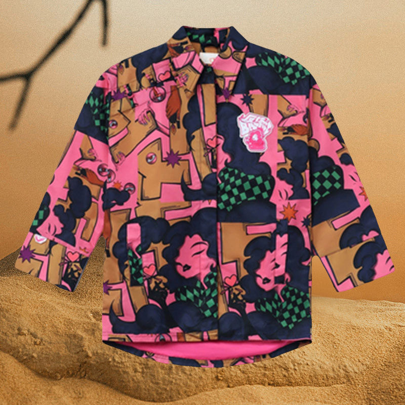 中国李宁反伍街头系列女新秋款国潮宽松运动休闲长袖外套 AFDR772