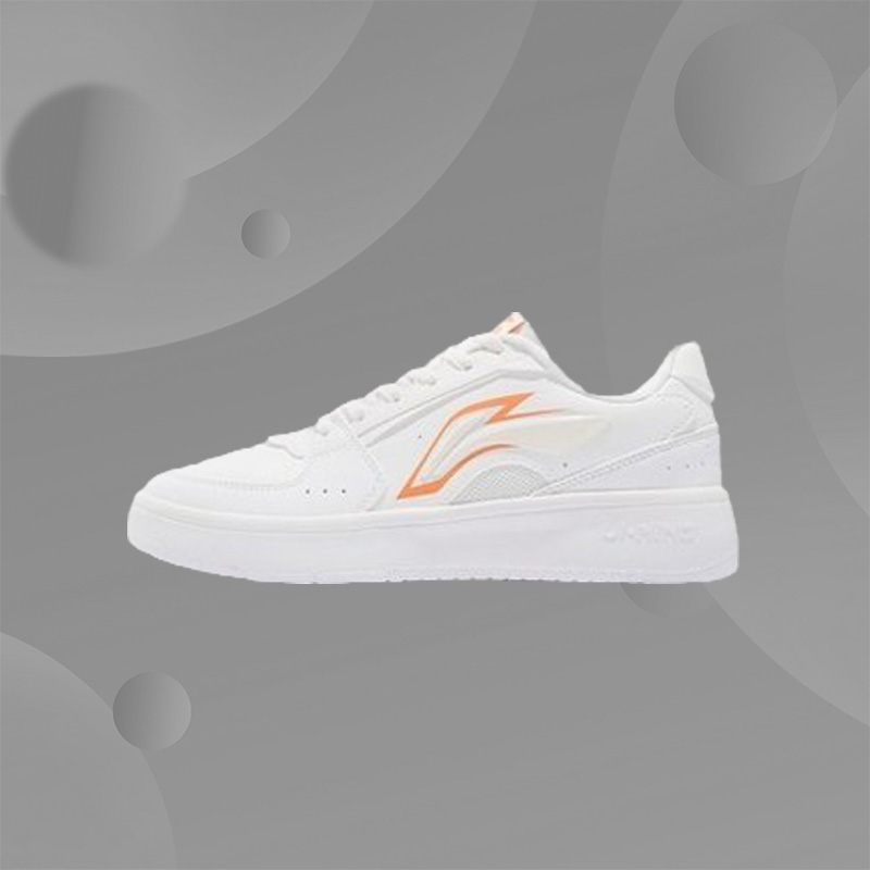 李宁正品新款女子时尚低帮百搭小白鞋运动休闲鞋AGCS254-2-3-4