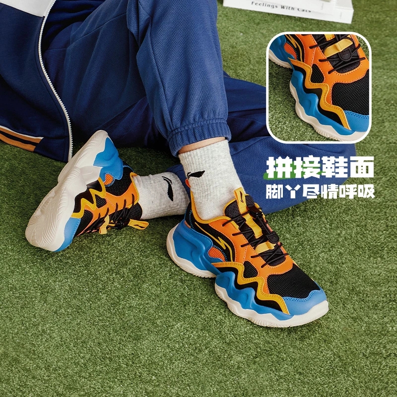 Lining/李宁正品夏季新款儿童简约时尚缓震回弹运动鞋YKCT116