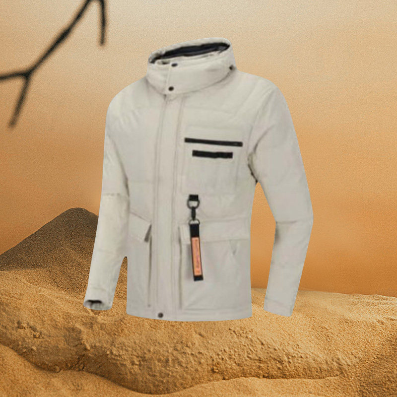 李宁羽绒服男服冬季新款加厚保暖防风中长款羽绒服AYMP103