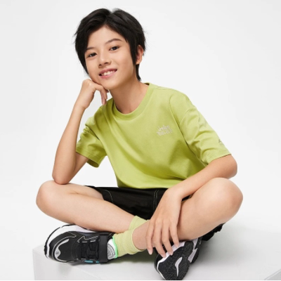 儿童简约宽松休闲运动短袖T恤