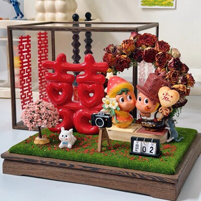 泡泡玛特小甜豆有关爱的语言婚礼