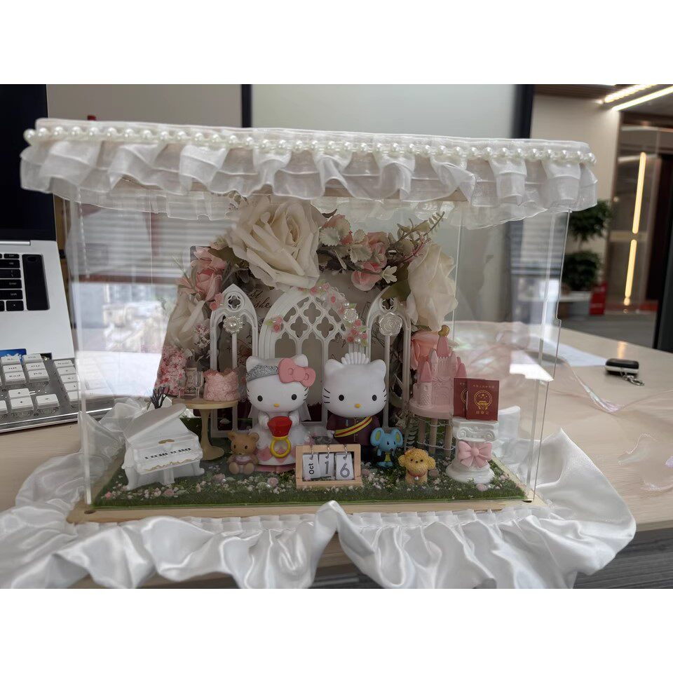 HelloKitty 喜庆婚房摆件 结婚装饰客厅卧室布置婚庆用品