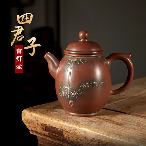 此时此刻钦州坭兴陶马武手工茶壶