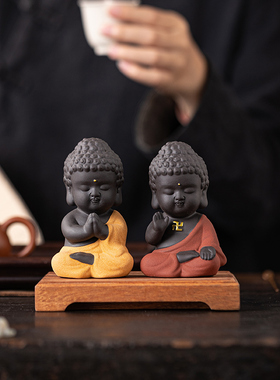中式禅意可爱小如来佛像装饰