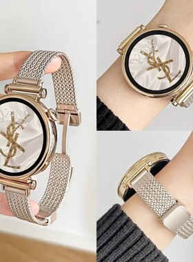 适用华为gt6表带gt5手表watch4/5新款金属gt43磁吸麦穗女款watch3