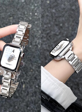 适用华为fit4表带金属新款watchfit3智能手表表链高级感fit2女款