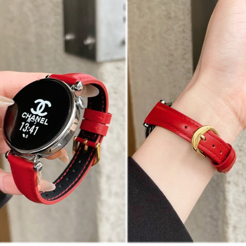 经典真皮适用华为GT6/gt54表带新款buds高级感女款watch4手表腕带