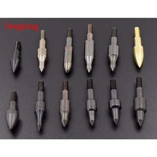 12粒螺纹靶箭头6.2靶头60/70/100/110/120/125/150格令反曲复合弓