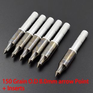 6.2内径铁箭头靶箭头外径8.0 100/150格令箭头