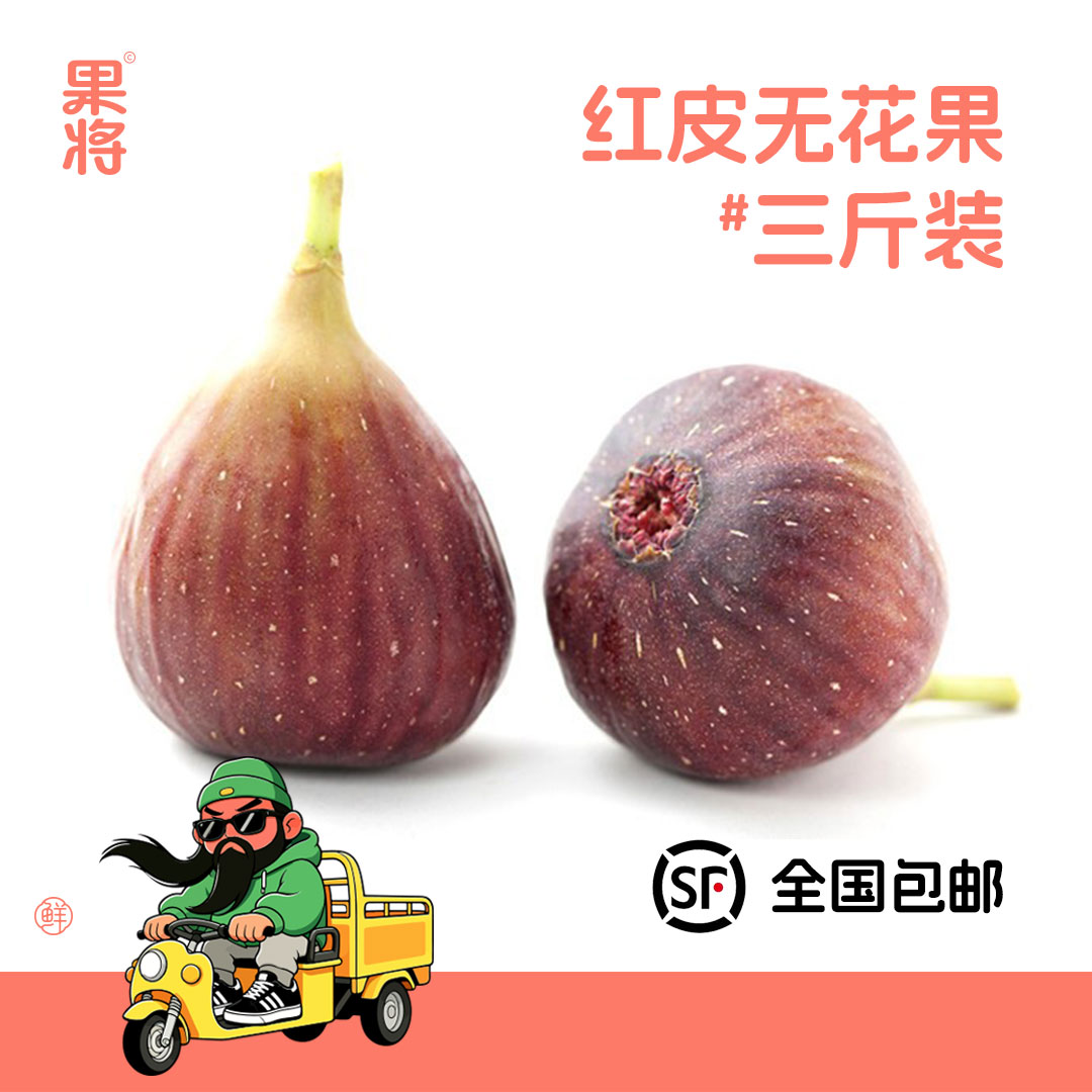 苏州红皮新鲜无花果3斤直发