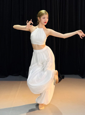 红马舞蹈服装古典现代舞蹈纱仙衣